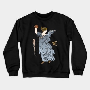 Greek woman dancing with a ball Crewneck Sweatshirt